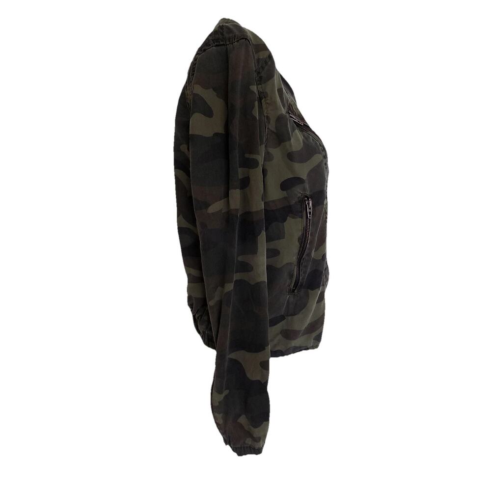 BLANK NYC green camouflage jacket moto military size Small - Picture 5 of 9